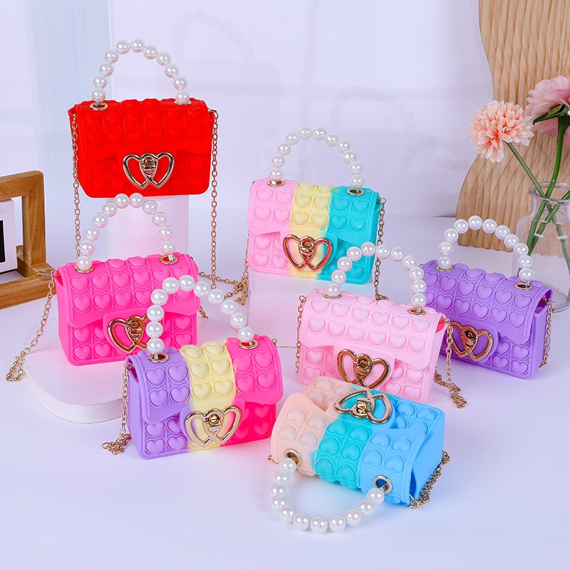 Party Games Mini - Tas Jelly gelembung cinta silikon, dompet