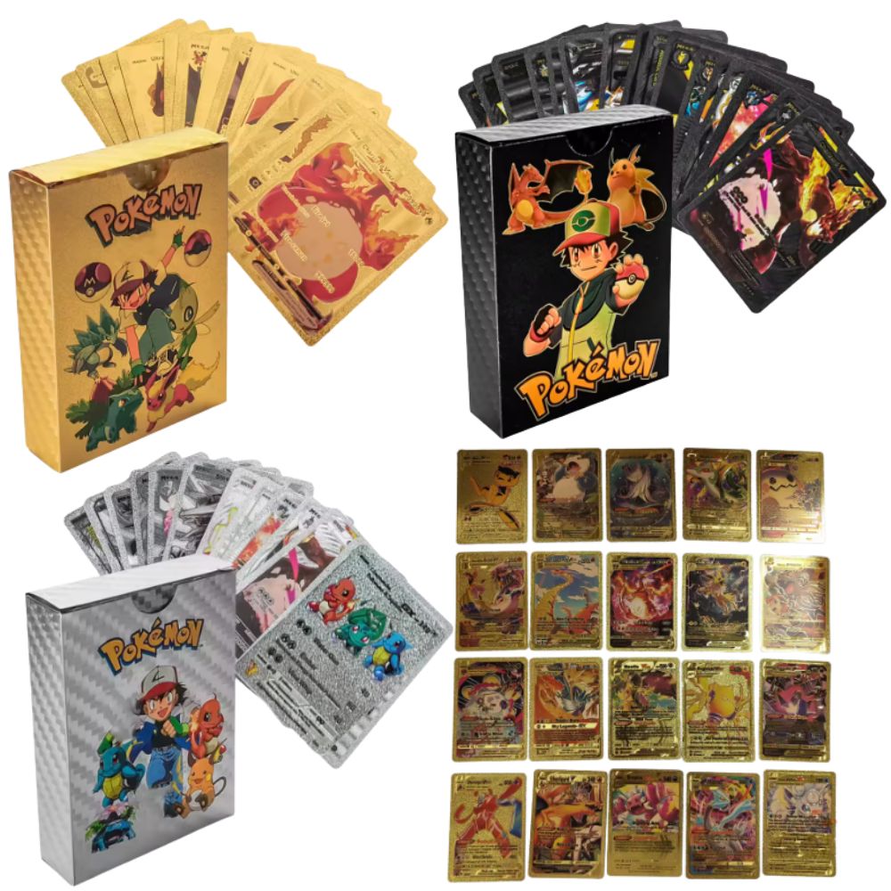 Party Games In Spanish - 55PCS Kartu Pokémon Vmax GX Kotak
