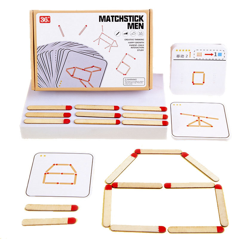 Party Games At Home - Montessori Pertandingan Teka-teki Permainan Kayu Mainan