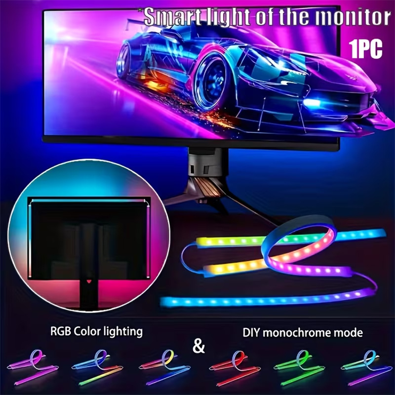 Party Games Night - Lampu Gaming RGB Strip Lampu Latar