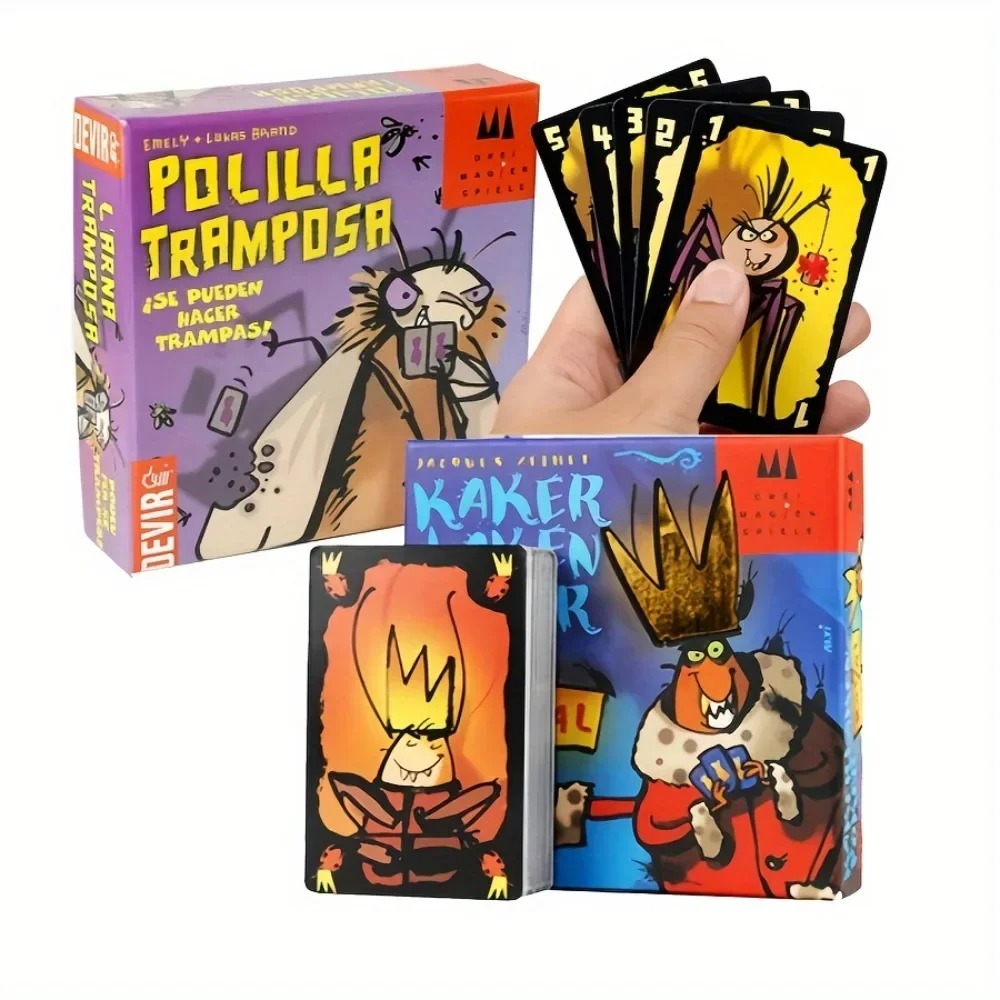 Party Games In Spanish - Permainan Kartu Polilla Tramposa Español, Permainan