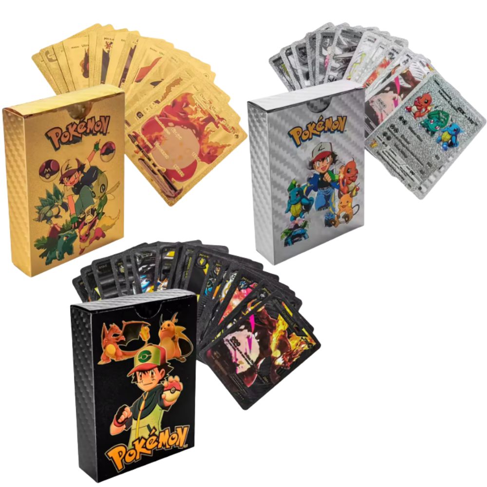 Party Games In Spanish - 55PCS Kartu Pokémon Baru Vmax GX