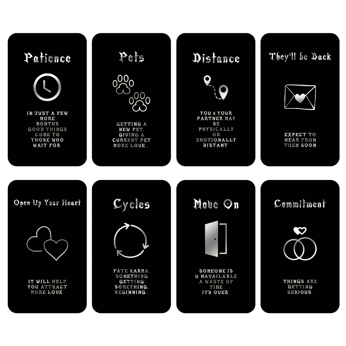Party Games Meaning - Set Tarot 40/54 lembar, dek Tarot