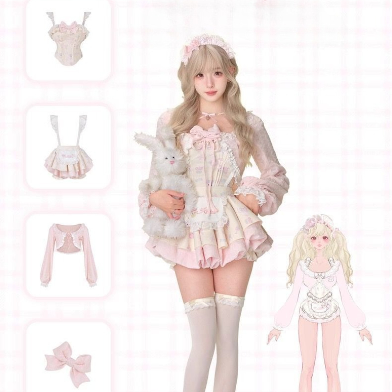 Set 3 Potong Gaya Lolita Manis - Party Games Mini ulasan dan harga