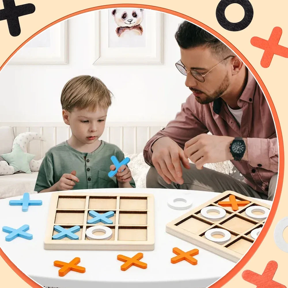 Kayu XO Tic Tac Toe Game Mini  - Party Games At Home ulasan dan harga