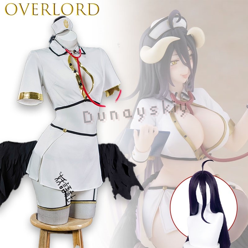 OVERLORD Albedo Kostum Cosplay - Party Games Mini ulasan dan harga