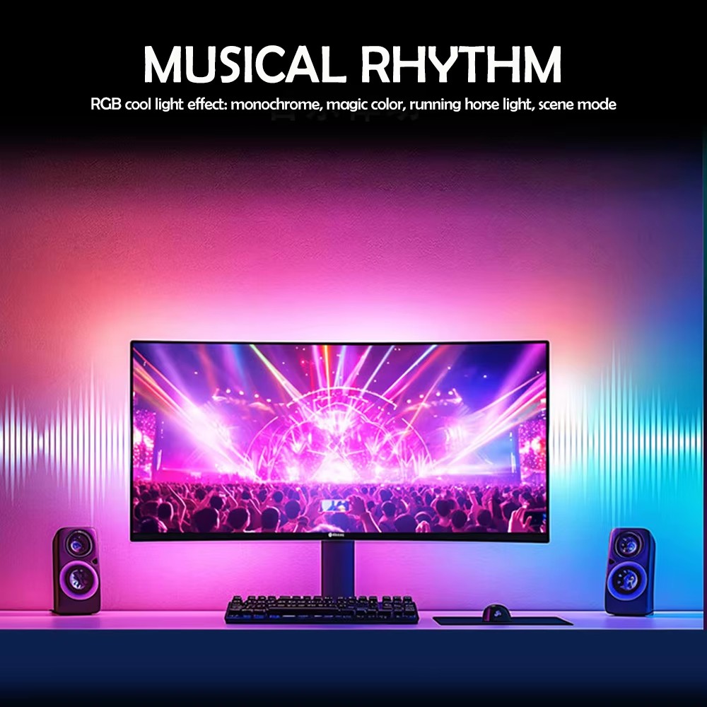 Lampu Gaming RGB Strip Lampu L - Party Games Night ulasan dan harga
