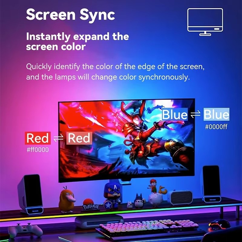 Lampu Gaming RGB Strip Lampu L - Party Games Night ulasan dan harga