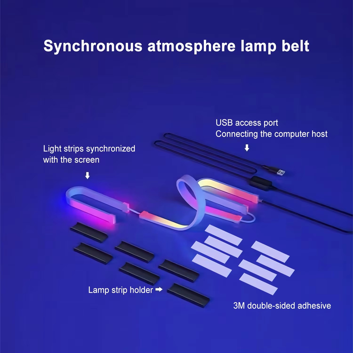 Lampu Gaming RGB Strip Lampu L - Party Games Night ulasan dan harga