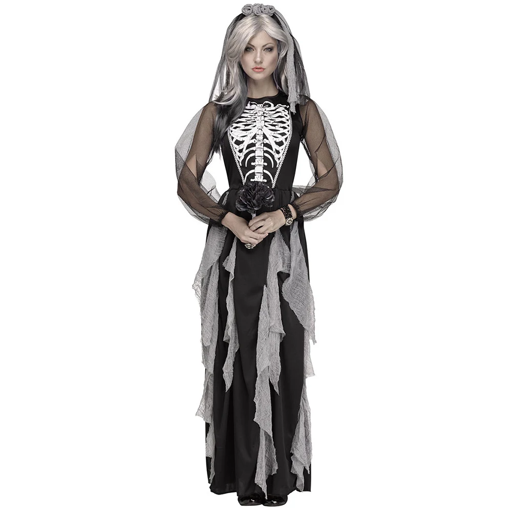 Kostum Pengantin Hantu Tengkor - Zombie Party Games For Adults ulasan dan harga