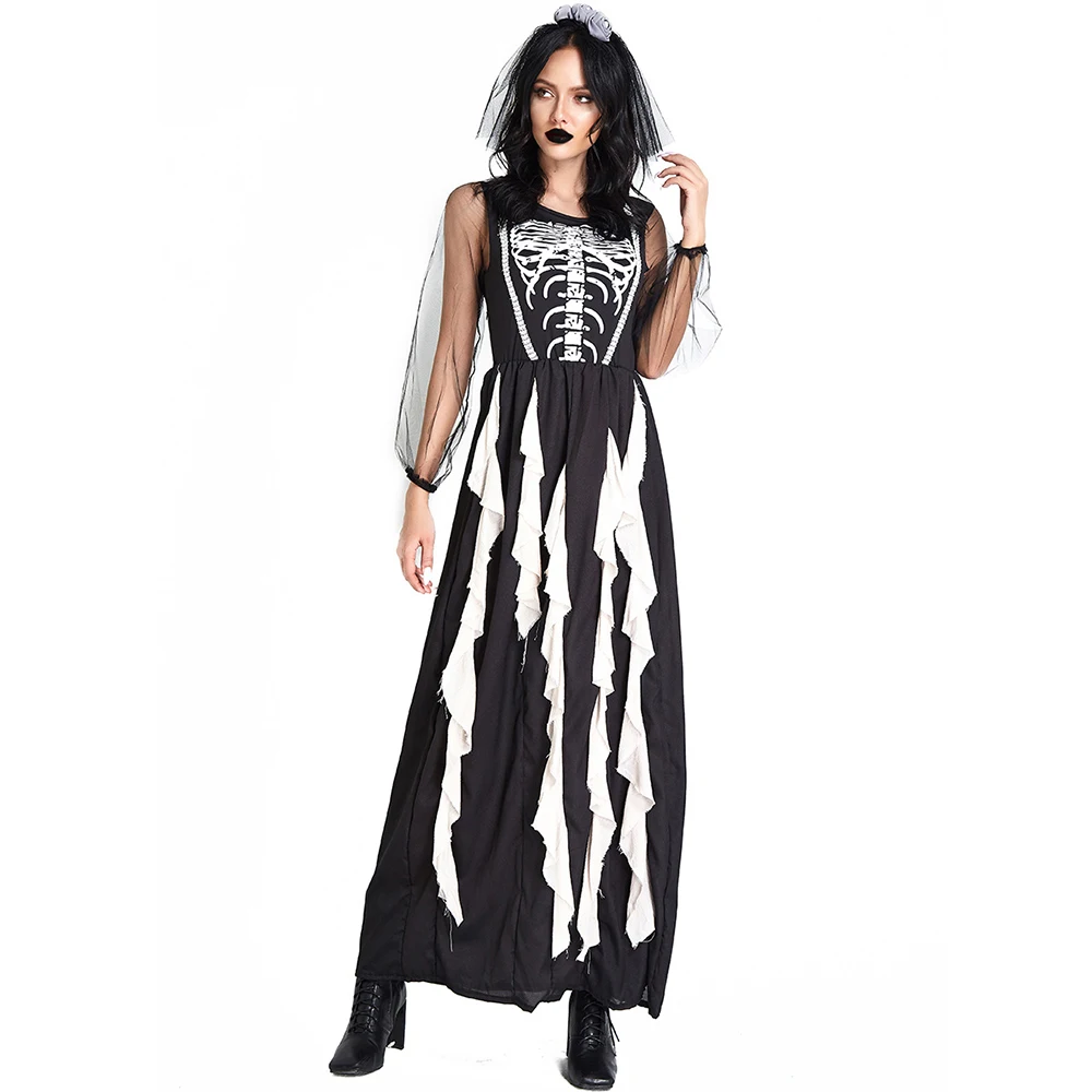 Kostum Pengantin Hantu Tengkor - Zombie Party Games For Adults ulasan dan harga