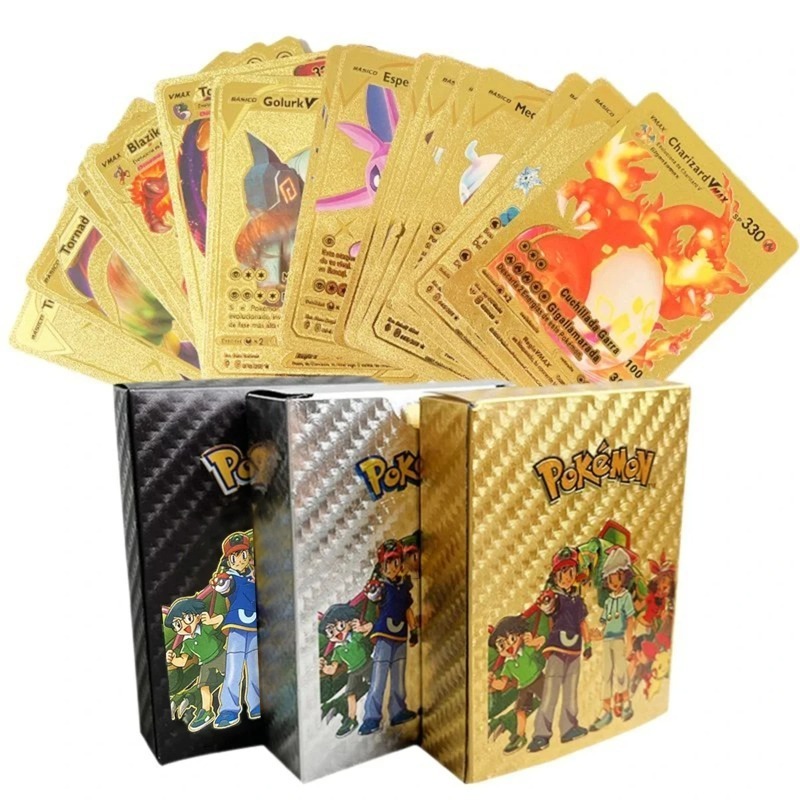 Kartu Foil Emas Pokémon 55 Bua - Party Games In Spanish ulasan dan harga