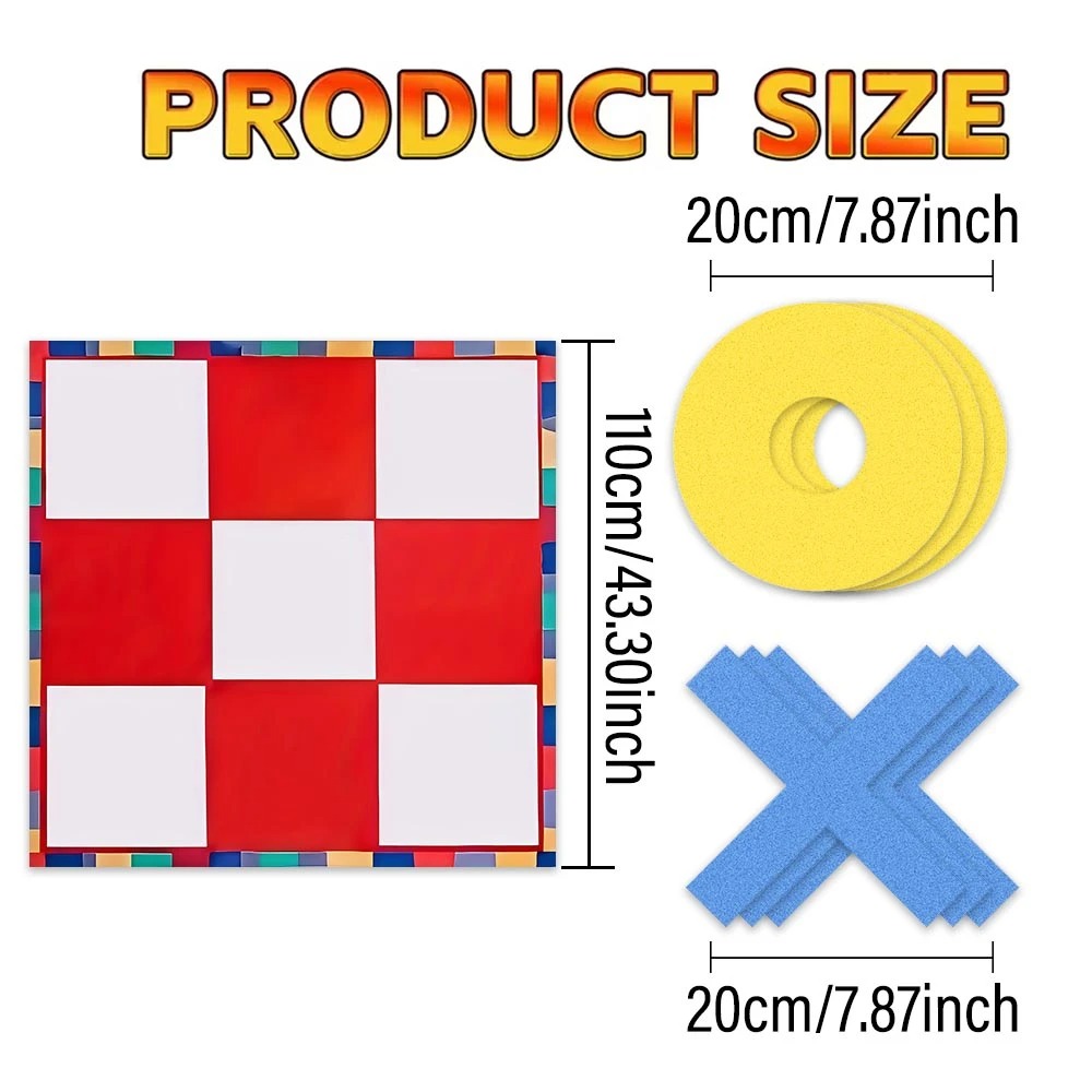 Set Permainan Tic Tac Toe Raks - Tic Tac Toe Giant ulasan dan harga