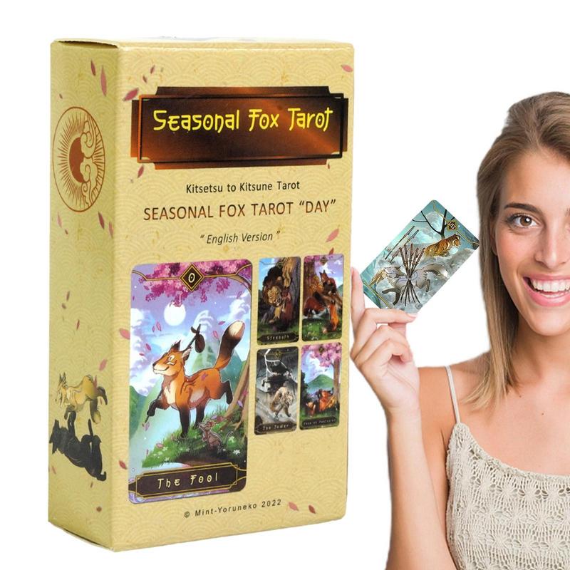 78 buah kartu Tarot musiman Fo - Party Games Meaning ulasan dan harga